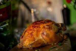 Salat aus Fenchel, Orangen und Huhn
