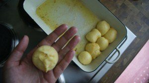 Buchteln mit Vanillesauce