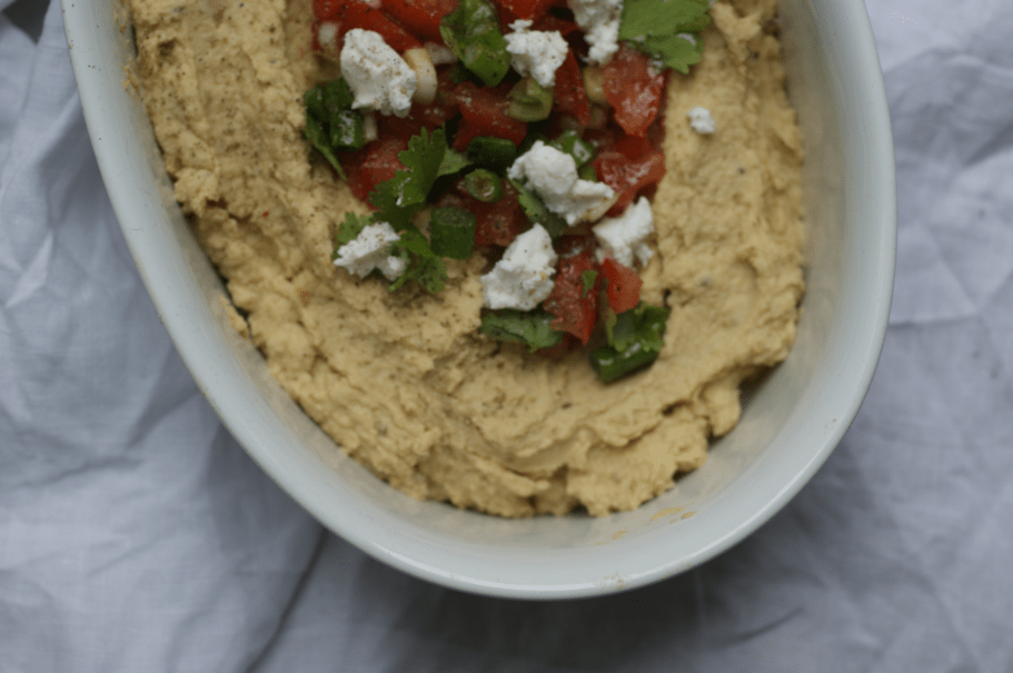 Hummus mit Tomaten-Koriander-Salsa - whenannacooks